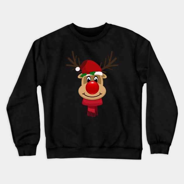 Rudolph the Red Nosed Reindeer Crewneck Sweatshirt by MrDrajan